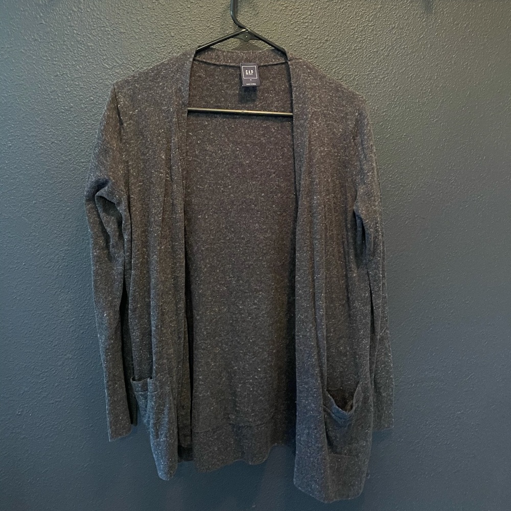 GAP Long Dark Grey Cardigan